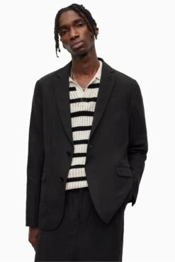 AllSaints Pace Black Blazer -Style Haven Shop 183486s3 scaled