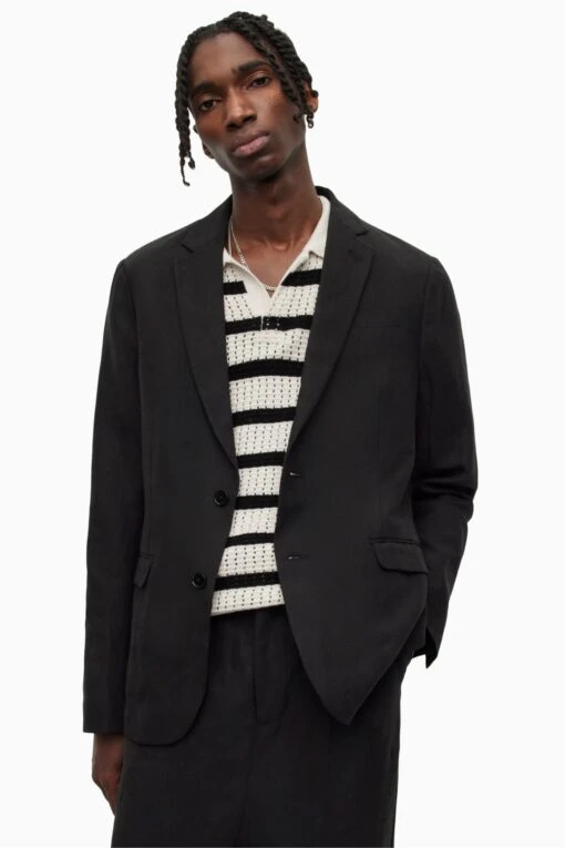 AllSaints Pace Black Blazer -Style Haven Shop 183486s3 scaled