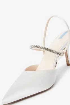 Next Ivory Ivory Forever Comfort Wedding Satin Jewel Slingback Bridal Shoes -Style Haven Shop 201 217s5 scaled