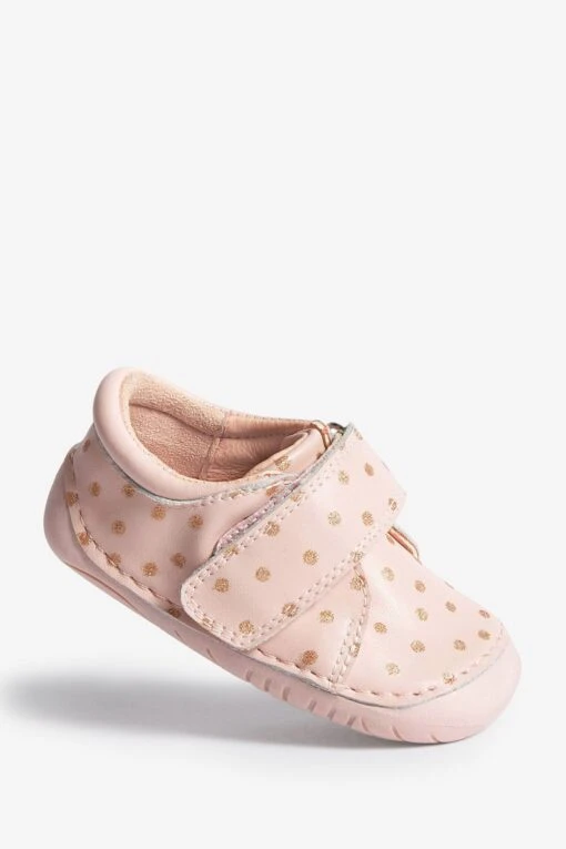 Next Pink Leather Crawler Shoes -Style Haven Shop 410982s4 scaled