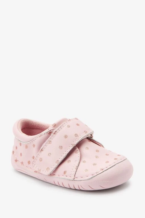 Next Pink Leather Crawler Shoes -Style Haven Shop 410982s5 scaled