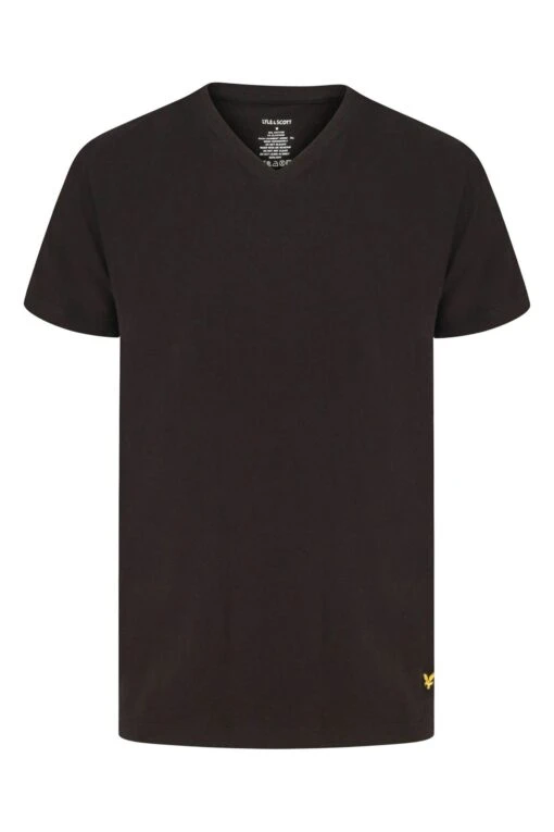 Lyle & Scott Black, Grey & White V-Neck Lounge T-Shirts 3 Pack -Style Haven Shop 626969s2 scaled