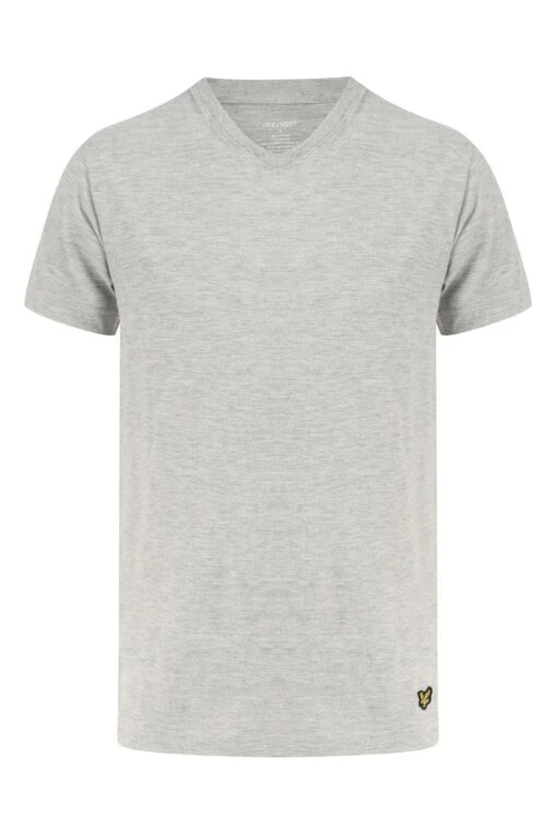 Lyle & Scott Black, Grey & White V-Neck Lounge T-Shirts 3 Pack -Style Haven Shop 626969s3 scaled