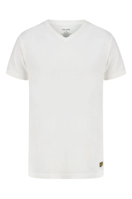 Lyle & Scott Black, Grey & White V-Neck Lounge T-Shirts 3 Pack -Style Haven Shop 626969s4 scaled