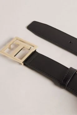 Ted Baker Teelyy Black T Buckle Belt -Style Haven Shop 675296s3 scaled