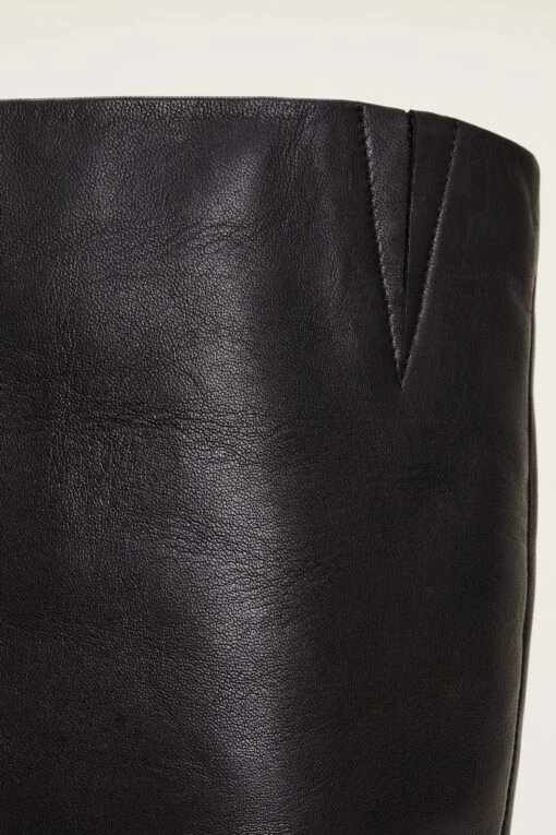 Phase Eight Panelled Knee High Black Boots -Style Haven Shop A41666s4 scaled