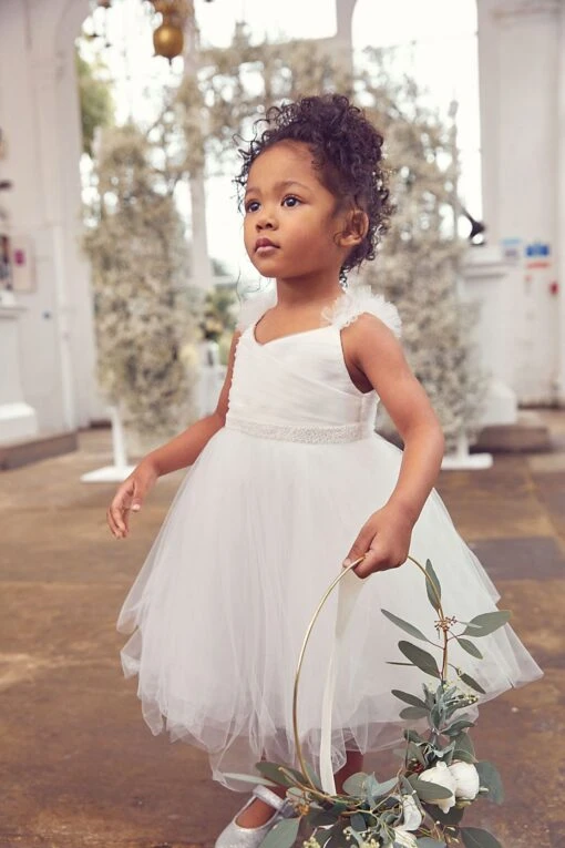 Next Embellished Tulle Bridesmaid Dress (3mths-8yrs) -Style Haven Shop A82 782s scaled