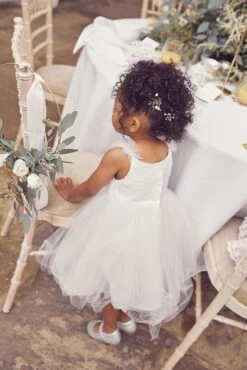 Next Embellished Tulle Bridesmaid Dress (3mths-8yrs) -Style Haven Shop A82 782s3 scaled