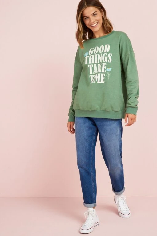 Next Maternity Mother And Baby Matching Cotton Sweatshirt Set -Style Haven Shop A86 836s2 scaled