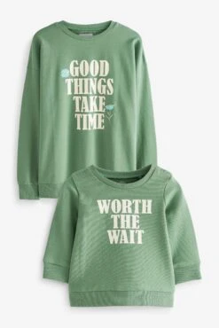 Next Maternity Mother And Baby Matching Cotton Sweatshirt Set -Style Haven Shop A86836s5 scaled