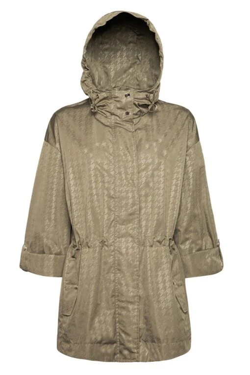Geox Womens Green Faviola Mid Parka Jacket -Style Haven Shop A94255s2 scaled