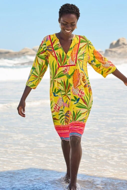 Next Kaftan Dress With Linen -Style Haven Shop C07 224s2 scaled