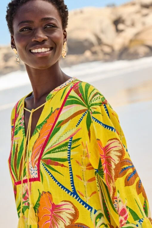 Next Kaftan Dress With Linen -Style Haven Shop C07 224s4 scaled