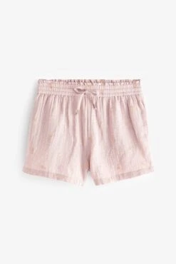 Next Pink Pineapple Cotton Crinkle Cami Pyjama Shorts Set -Style Haven Shop C27 060s8 scaled