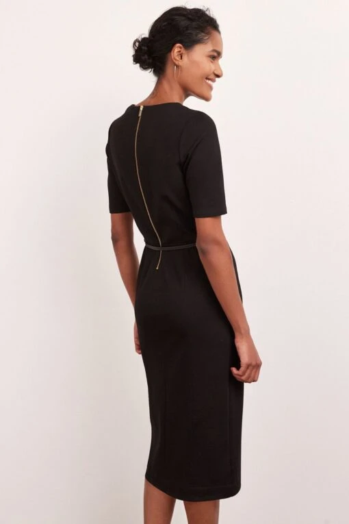 Next Tailored Ponte Belted Midi Dress -Style Haven Shop C28 209s4 scaled