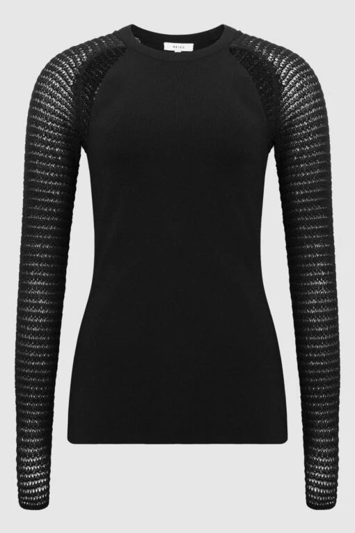 Reiss Maria Sheer Twist Front Jumper -Style Haven Shop C46218s2 scaled