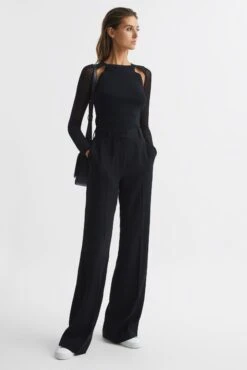 Reiss Maria Sheer Twist Front Jumper -Style Haven Shop C46218s3 scaled