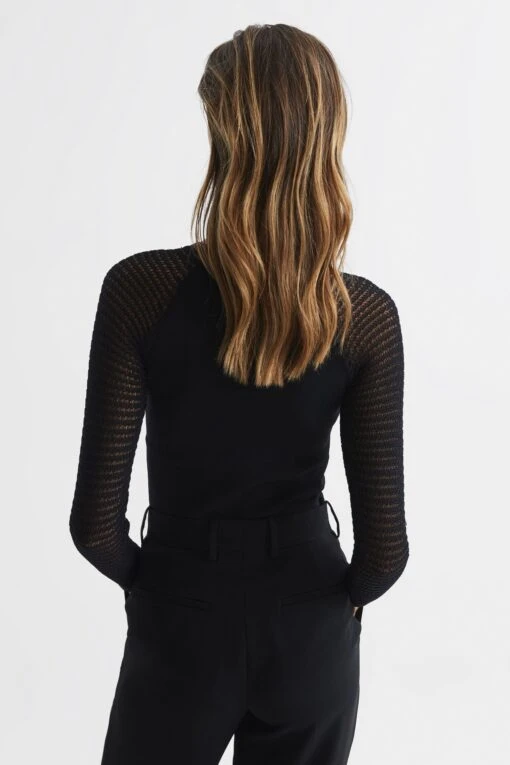 Reiss Maria Sheer Twist Front Jumper -Style Haven Shop C46218s5 scaled