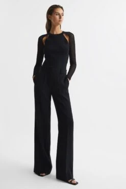 Reiss Maria Sheer Twist Front Jumper -Style Haven Shop C46218s7 scaled