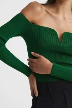 Reiss Ingrid Sweetheart-Neck Ribbed Top -Style Haven Shop C48456s4 scaled