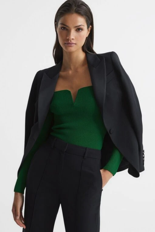 Reiss Ingrid Sweetheart-Neck Ribbed Top -Style Haven Shop C48456s6 scaled