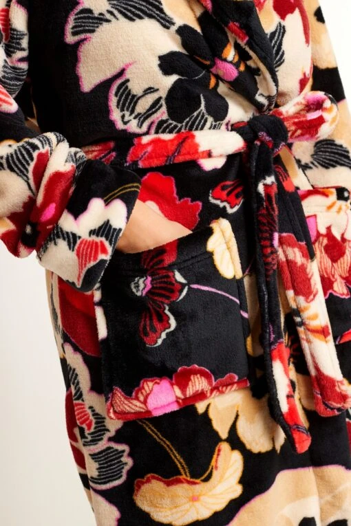 Next Floral Supersoft Fleece Dressing Gown -Style Haven Shop C49 406s4 scaled