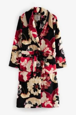 Next Floral Supersoft Fleece Dressing Gown -Style Haven Shop C49 406s6 scaled