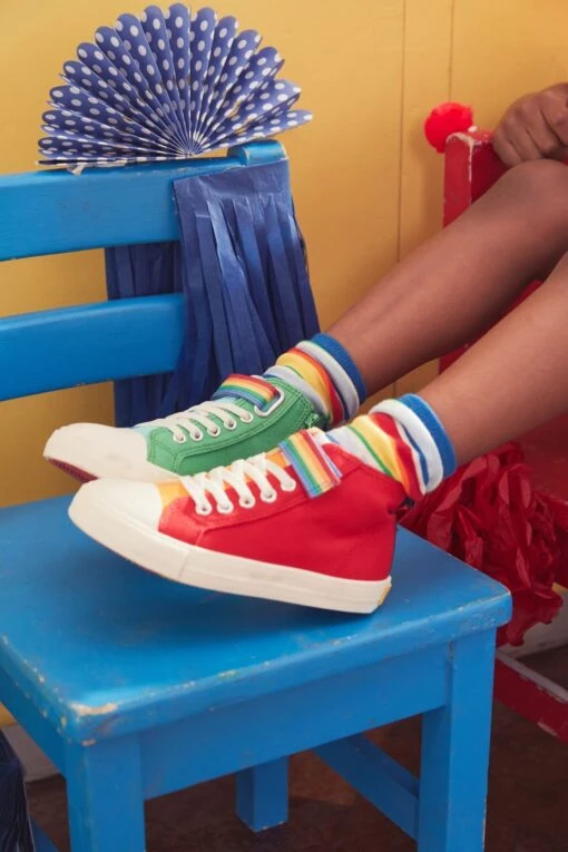 Little Bird By Jools Oliver Canvas High Top Trainer -Style Haven Shop C63 956s scaled