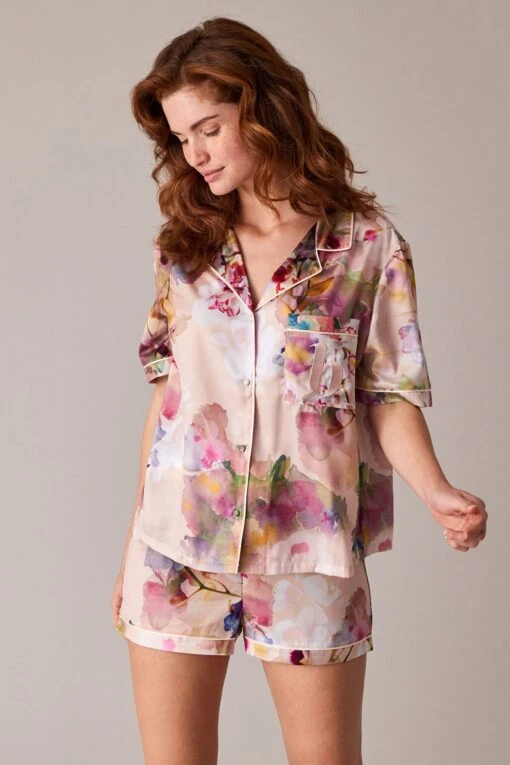 B By Ted Baker Satin Button Through Short Pyjama Set -Style Haven Shop C67 272s3 scaled