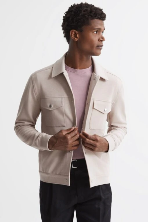 Reiss Jerry Interlock Overshirt -Style Haven Shop C70 499s scaled