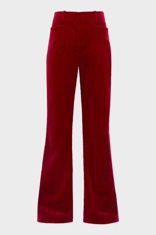 Reiss Bree Velvet Flared Trousers -Style Haven Shop C72 642s2 scaled