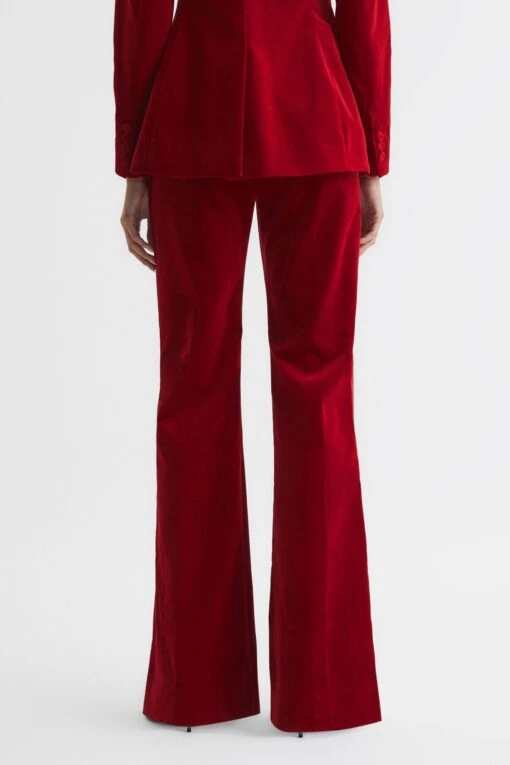Reiss Bree Velvet Flared Trousers -Style Haven Shop C72 642s5 scaled