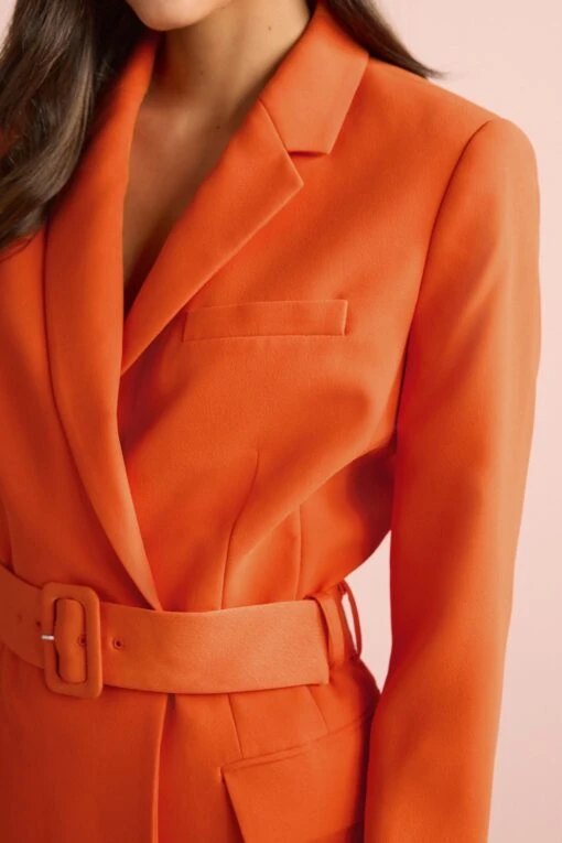 Next Tailored Long Sleeve Belted Blazer Dress -Style Haven Shop C91 968s4 scaled
