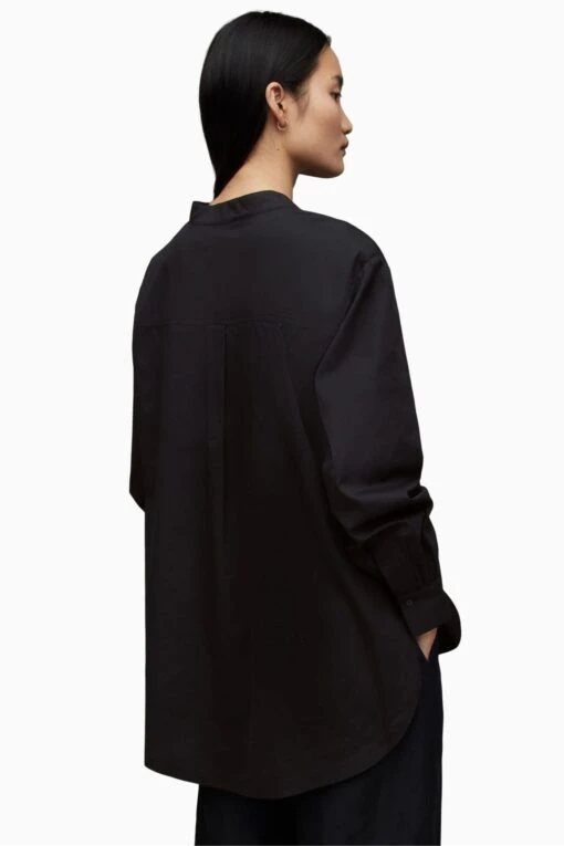 AllSaints Marcie Black Shirt -Style Haven Shop D17307s4 scaled