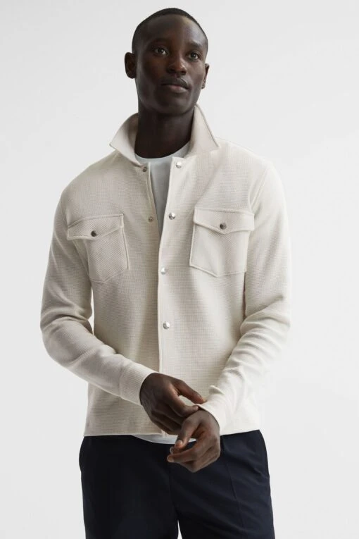 Reiss Cofax Cotton Twin Pocket Overshirt -Style Haven Shop D20 398s scaled