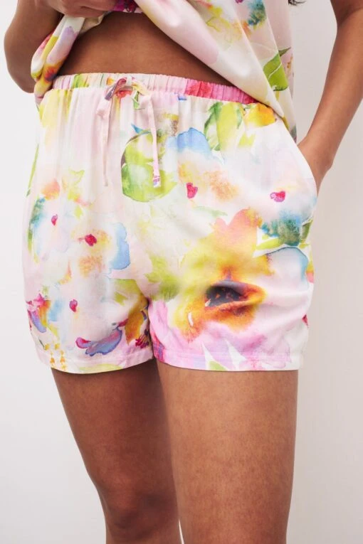 Next Pink Floral Vest Pyjama Short Set -Style Haven Shop D32933s4 scaled