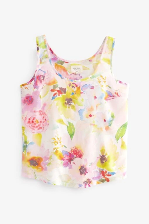 Next Pink Floral Vest Pyjama Short Set -Style Haven Shop D32933s6 scaled