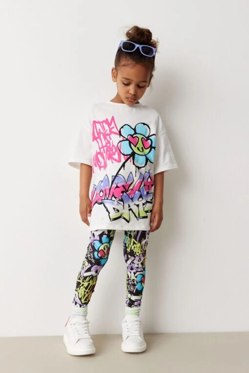 Next T-Shirt And Leggings Set (3-16yrs) -Style Haven Shop D50787s scaled