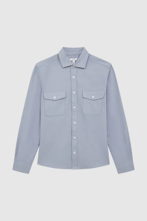 Reiss Arlo Cotton Canvas Overshirt -Style Haven Shop D51009s2 scaled