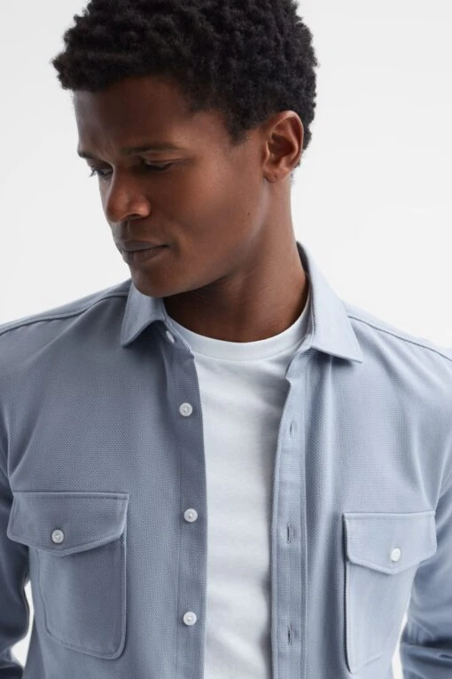 Reiss Arlo Cotton Canvas Overshirt -Style Haven Shop D51009s4 scaled