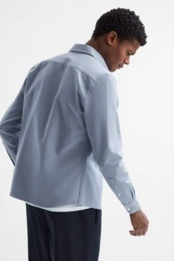 Reiss Arlo Cotton Canvas Overshirt -Style Haven Shop D51009s5 scaled
