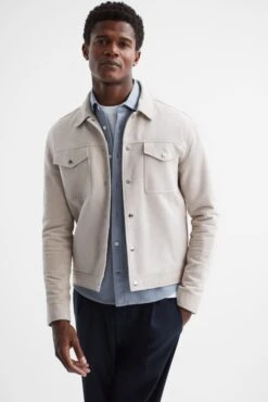 Reiss Arlo Cotton Canvas Overshirt -Style Haven Shop D51009s6 scaled