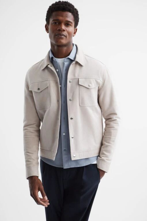 Reiss Arlo Cotton Canvas Overshirt -Style Haven Shop D51009s6 scaled