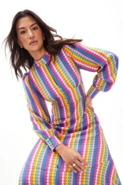 Olivia Rubin London Multi Agnes High Neck Maxi Dress -Style Haven Shop D61283s4 scaled