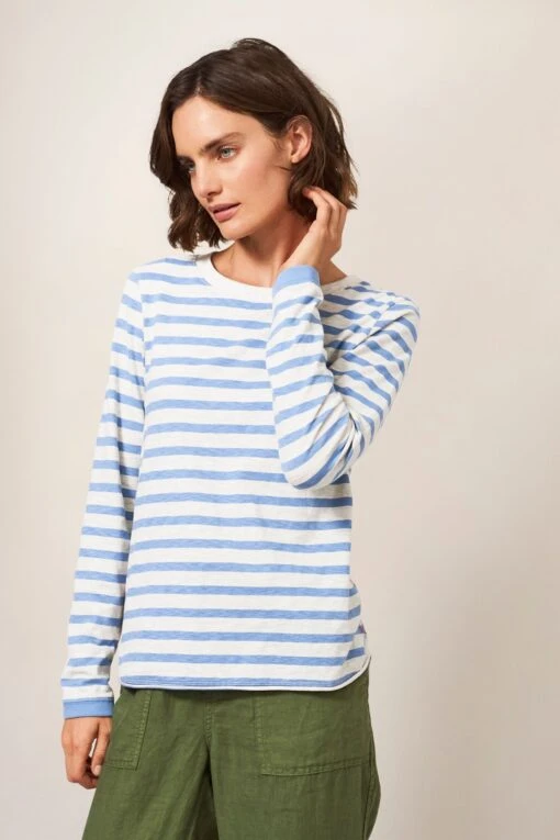 White Stuff Blue Cassie T-Shirt -Style Haven Shop D71889s scaled
