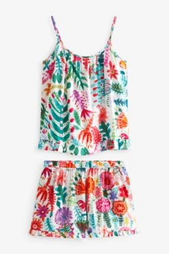 Next White Lucy Tiffney Cami Pyjamas Short Set -Style Haven Shop D73526s6 scaled