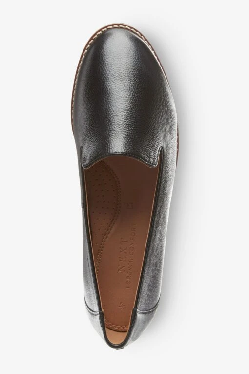 Next Black Forever Comfort Leather EVA Slip On Shoes -Style Haven Shop M54090s9 scaled