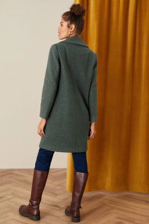 Monsoon Green Bella Boucle Coat -Style Haven Shop M73382s2 scaled