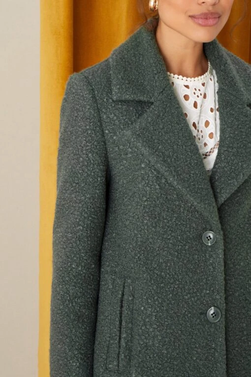 Monsoon Green Bella Boucle Coat -Style Haven Shop M73382s3 scaled