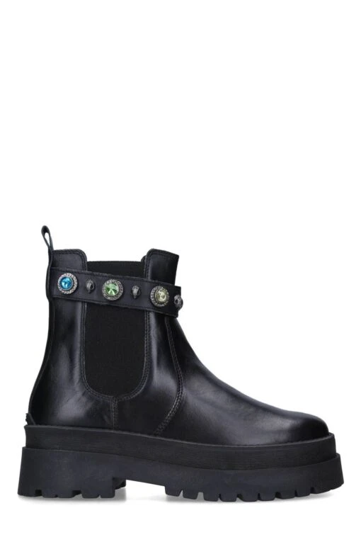 Kurt Geiger London Black Sawyer Chelsea Boots -Style Haven Shop M80215s scaled